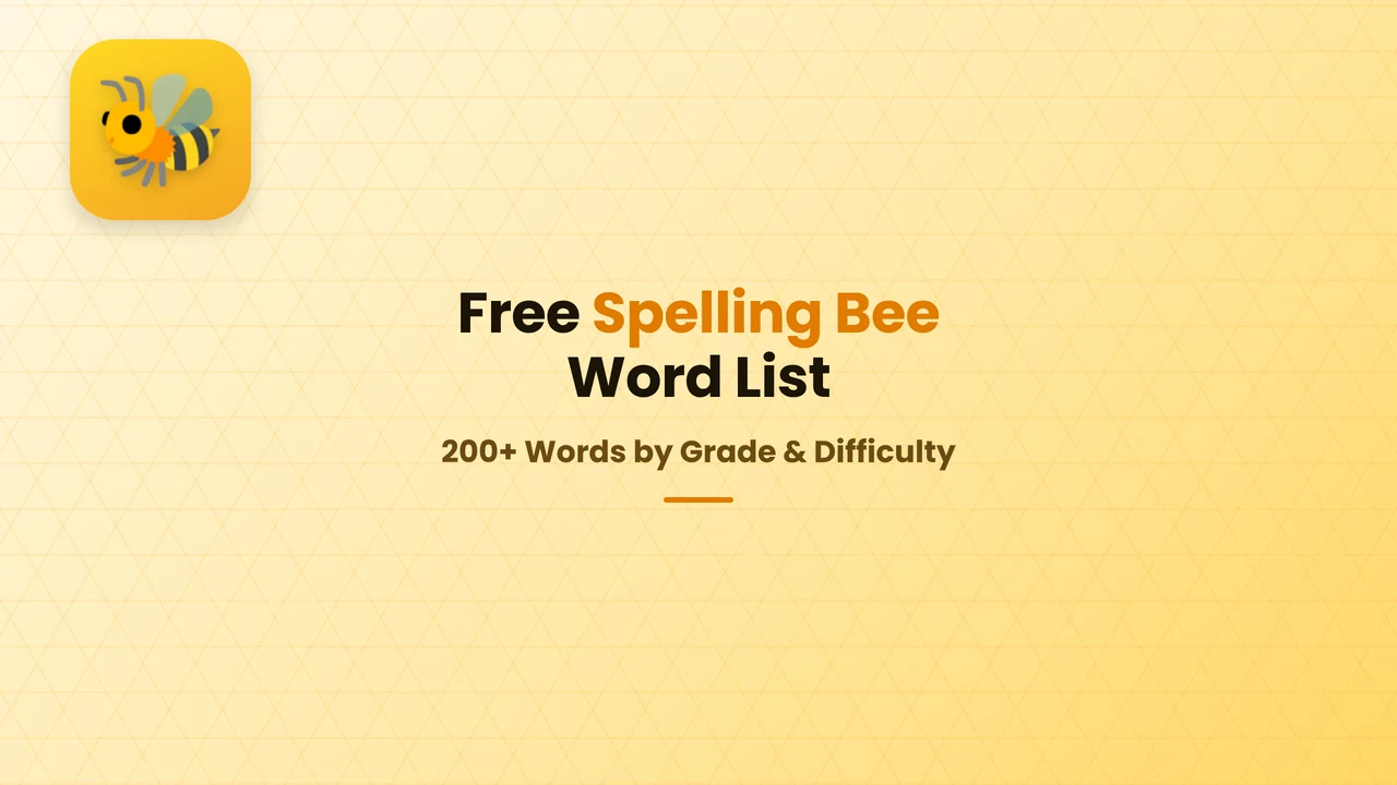 Free Spelling Bee Word List